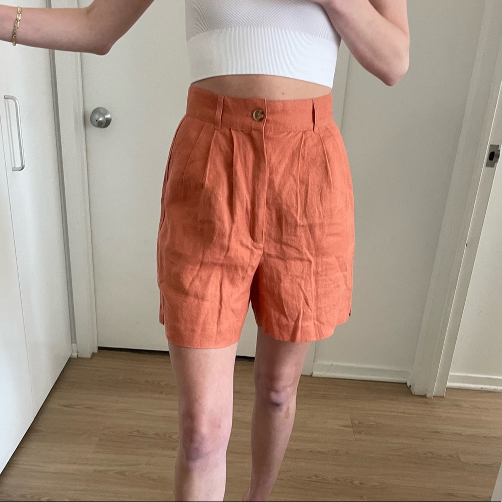 Reformation Linen Shorts